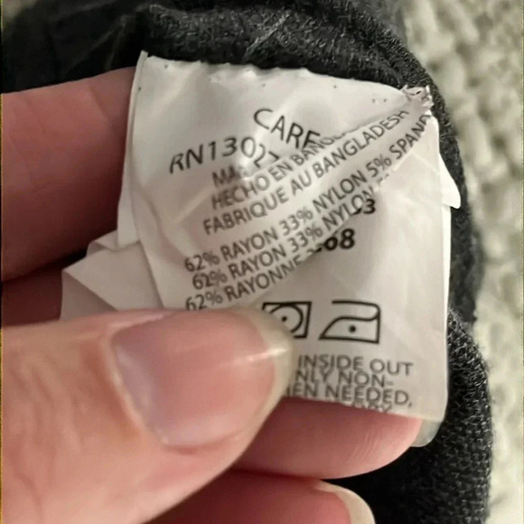 Imperfect straight leg pants size 8M pockets belt loops Lee Riders gray grey - Picture 7 of 9